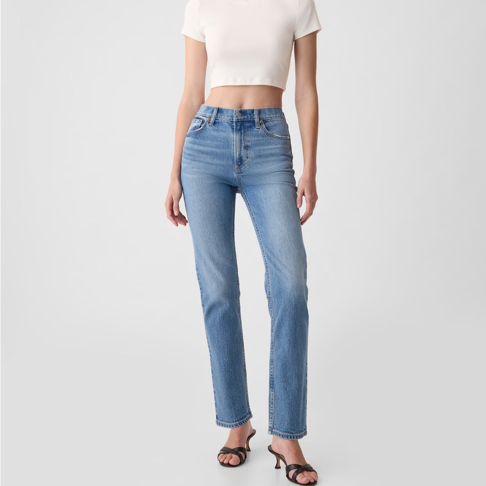 GAP High rise 90s straight (short inseam)